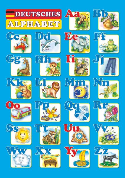 plakat_nimetskyi_alfavit_2255555501559.jpg Плакат «Німецький алфавіт» (друкований) - Зображення 1